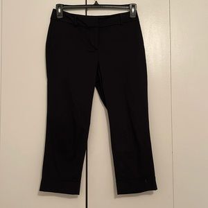 Black Ann Taylor Factory Petite cuffed pants